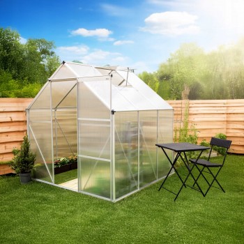 Polykarbonátový zahradní skleník - Viola I - 2x2m GRINDI IN THE GARDEN - 4