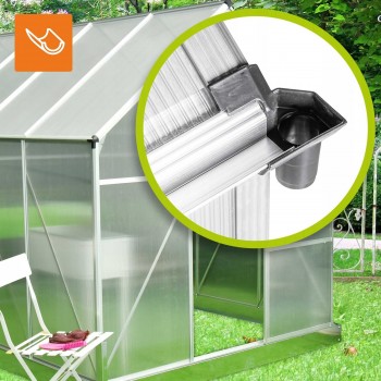 Polykarbonátový zahradní skleník - Viola I - 2x2m GRINDI IN THE GARDEN - 8