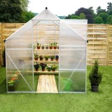 Polykarbonátový zahradní skleník - Viola I - 2x2m GRINDI IN THE GARDEN - 10