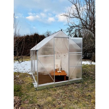 Polykarbonátový zahradní skleník - Viola II - 2,5x2m GRINDI IN THE GARDEN - 3