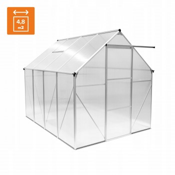 Polykarbonátový zahradní skleník - Viola II - 2,5x2m GRINDI IN THE GARDEN - 6