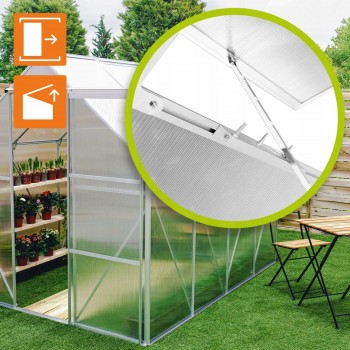 Polykarbonátový zahradní skleník - Viola II - 2,5x2m GRINDI IN THE GARDEN - 7