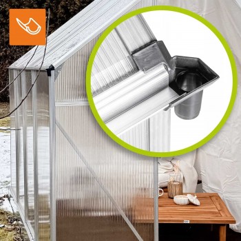 Polykarbonátový zahradní skleník - Viola II - 2,5x2m GRINDI IN THE GARDEN - 8