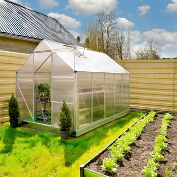 Polykarbonátový zahradní skleník - Viola III - 3x2m GRINDI IN THE GARDEN - 2
