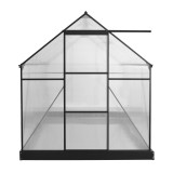 Polykarbonátový zahradní skleník - černý - Viola IV - 3x2m GRINDI - 8