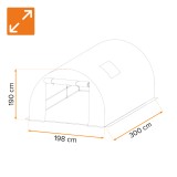 Zahradní fóliovník - tunel - Iris I - 2x3m GRINDI IN THE GARDEN - 3