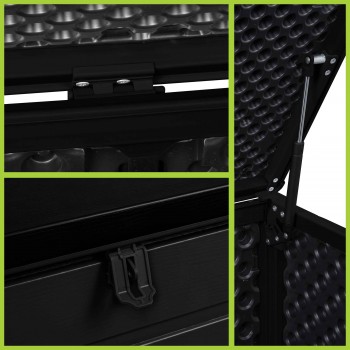 Zahradní box Padda - 680 litrů - černá GRINDI IN THE GARDEN - 13