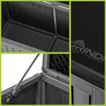 Zahradní box Cygnus - 270 litrů - tmavě šedá GRINDI IN THE GARDEN - 7