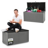 Zahradní box Cygnus - 270 litrů - tmavě šedá GRINDI IN THE GARDEN - 2