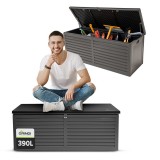 Zahradní box Larus - 390 litrů - tmavě šedá GRINDI IN THE GARDEN - 2