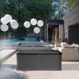 Zahradní box Larus - 390 litrů - tmavě šedá GRINDI IN THE GARDEN - 15