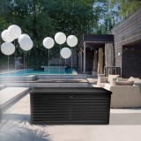 Zahradní box Larus - 390 litrů - černá GRINDI IN THE GARDEN - 11