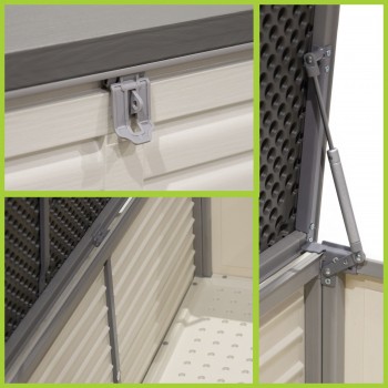 Zahradní box Larus - 390 litrů - béžová GRINDI IN THE GARDEN - 10