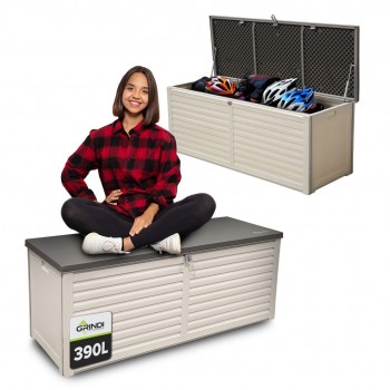 Zahradní box Larus - 390 litrů - béžová GRINDI IN THE GARDEN - 2