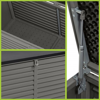 Zahradní box Columba - 490 litrů - tmavě šedá GRINDI IN THE GARDEN - 7