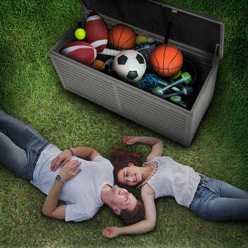 Zahradní box Columba - 490 litrů - tmavě šedá GRINDI IN THE GARDEN - 9