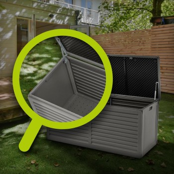 Zahradní box Columba - 490 litrů - tmavě šedá GRINDI IN THE GARDEN - 12