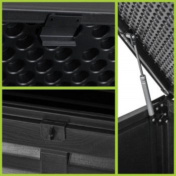 Zahradní box Columba - 490 litrů - černá GRINDI IN THE GARDEN - 13