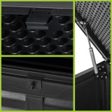 Zahradní box Columba - 490 litrů - černá GRINDI IN THE GARDEN - 13