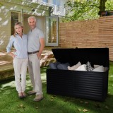 Zahradní box Columba - 490 litrů - černá GRINDI IN THE GARDEN - 19