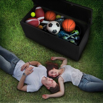 Zahradní box Rissa I - 570 litrů - černá GRINDI IN THE GARDEN - 15