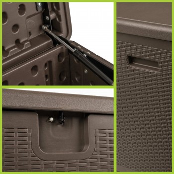 Zahradní box Rissa I - 570 litrů - hnědá GRINDI IN THE GARDEN - 10