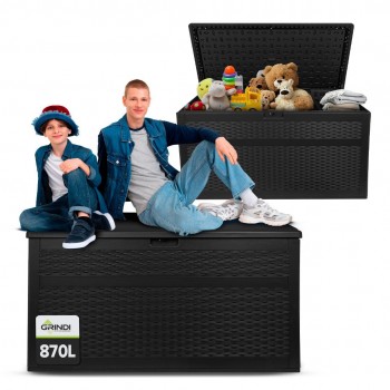 Zahradní box Rissa II - 870 litrů - černá GRINDI IN THE GARDEN - 2