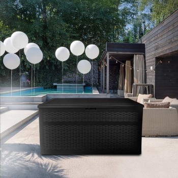 Zahradní box Rissa II - 870 litrů - černá GRINDI IN THE GARDEN - 13