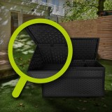 Zahradní box Rissa II - 870 litrů - černá GRINDI IN THE GARDEN - 12