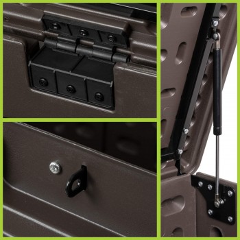 Zahradní box Rissa II - 870 litrů - hnědá GRINDI - 10