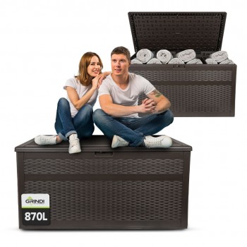 Zahradní box Rissa II - 870 litrů - hnědá GRINDI - 2