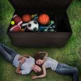 Zahradní box Rissa II - 870 litrů - hnědá GRINDI - 16