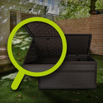 Zahradní box Rissa II - 870 litrů - hnědá GRINDI - 13