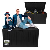 Zahradní box Treeline II - 870 litrů - černá GRINDI IN THE GARDEN - 2