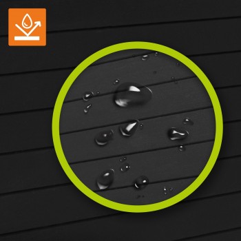 Zahradní box Treeline II - 870 litrů - černá GRINDI IN THE GARDEN - 10