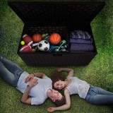 Zahradní box Treeline II - 870 litrů - černá GRINDI IN THE GARDEN - 14