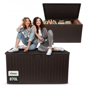 Zahradní box Treeline II - 870 litrů - hnědá GRINDI - 2