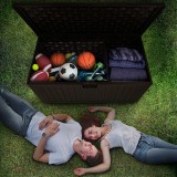 Zahradní box Treeline II - 870 litrů - hnědá GRINDI - 15