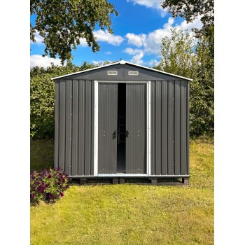 Zahradní domek na nářadí - kovový - Sorbus V - 367x322x217 GRINDI IN THE GARDEN - 7