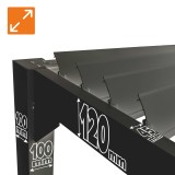 Zahradní terasová pergola - hliníková - šedá - Kea I 3x3m s otvírací střechou GRINDI IN THE GARDEN - 10