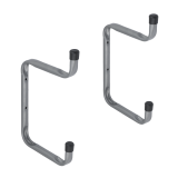 Wanddhaken für 2 Regalboden W2P 200x250 Velano - 1