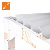 Zahradní terasová pergola - hliníková - bílá - Kea I 3x3m s otvírací střechou GRINDI IN THE GARDEN - 9