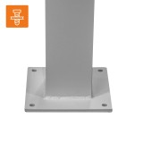 Hliníková terasová pergola - TASOS I - 3x3m bílá GRINDI - 8