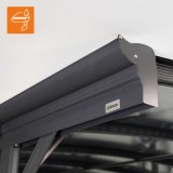 Pergola - přístřešek pro auto - šedá - hliníková - Tilos I - 505x300x220 GRINDI IN THE GARDEN - 9