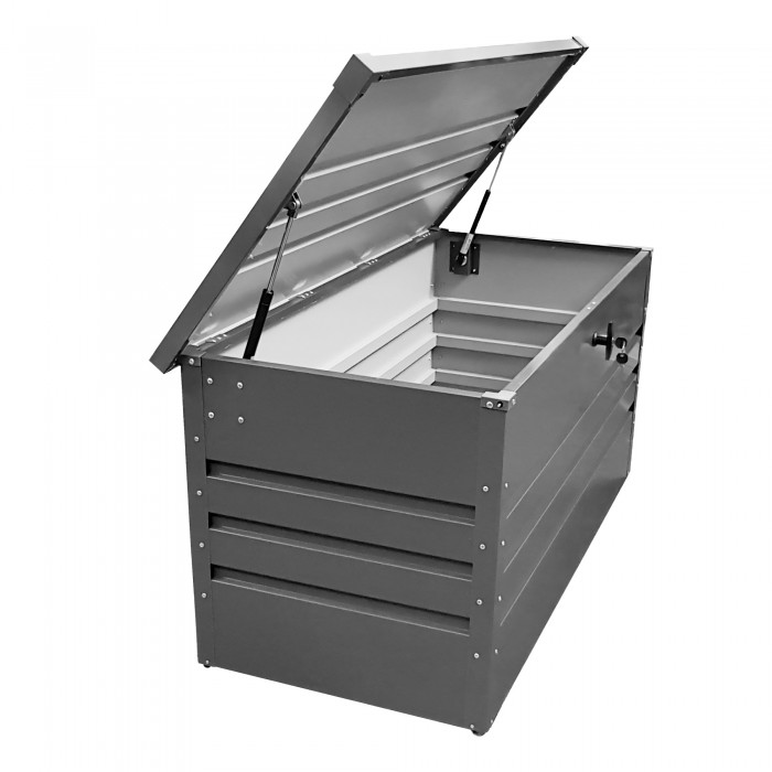 Zahradní kovový box - 400l - 130x61x62 - Orto GRINDI IN THE GARDEN - 5