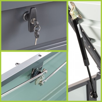 copy of Zahradní kovový box - 600l - 165x70x62 - Orto II GRINDI IN THE GARDEN - 4