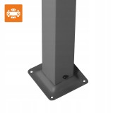 Zahradní terasová pergola - ocelová - béžová - Delos II 2,9x3,9m GRINDI IN THE GARDEN - 7