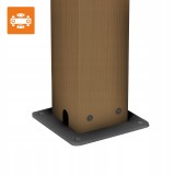 Zahradní terasová pergola - hliníková - imitace dřeva - Kea II 3x4m s otvírací střechou GRINDI IN THE GARDEN - 7