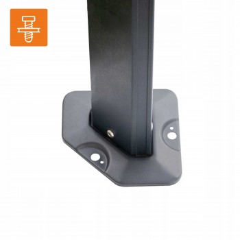 Zahradní hliníkový altán, antracitový - Libra I - 3x3m GRINDI IN THE GARDEN - 7