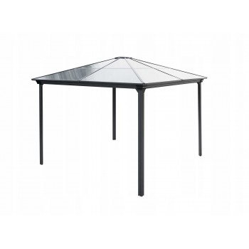 Zahradní hliníkový altán, antracitový - Libra I - 3x3m GRINDI IN THE GARDEN - 1